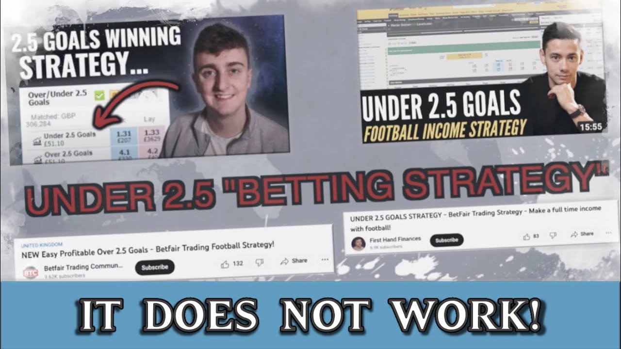 The Under 2.5 Goals Betting Strategy DEBUNKED