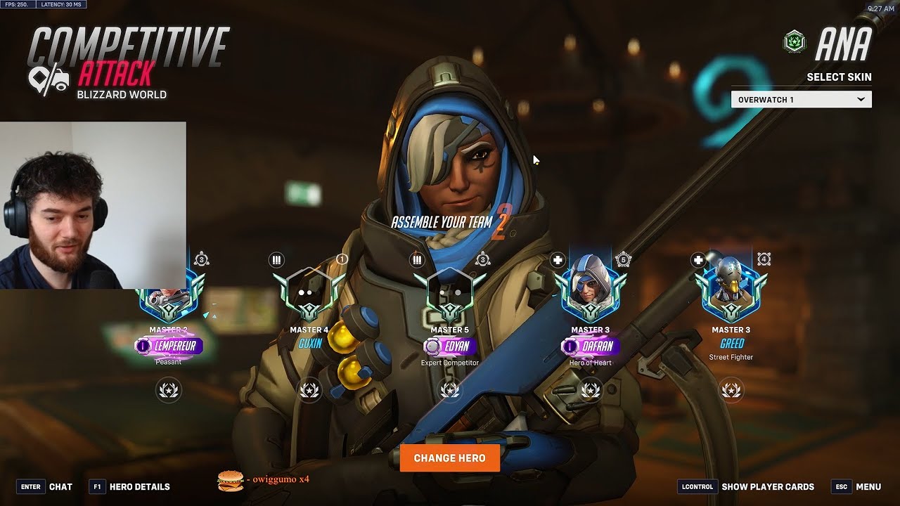 Дафран играет в роли поддержки Джуно и Аны в Overwatch 2, 19 сезон.