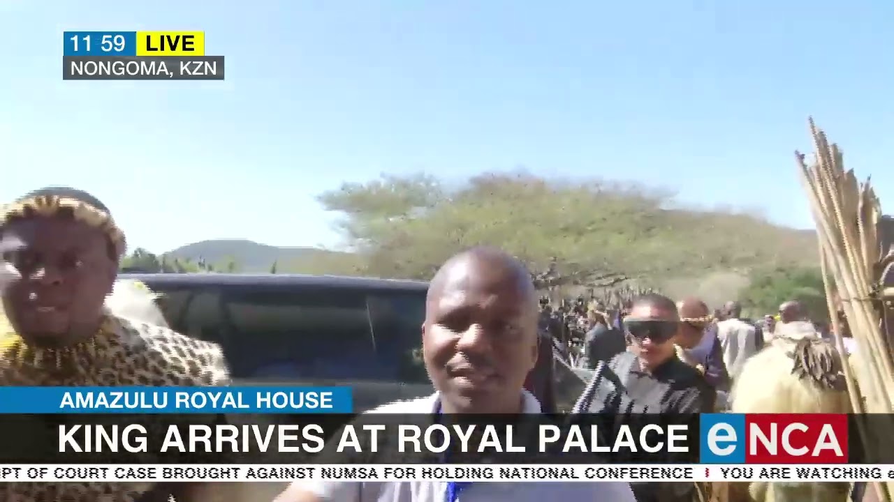 King Misuzulu ka Zwelithini arrives at the Royal Palace