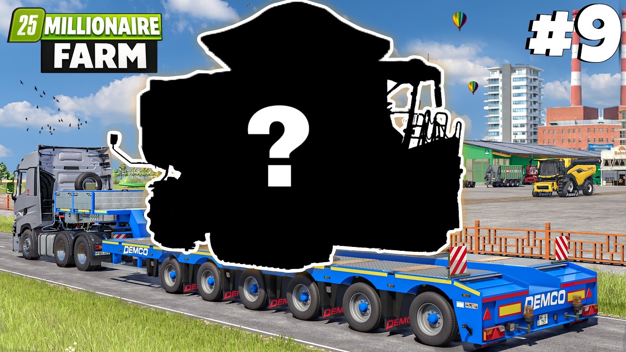Oversized Load Transport w/ The GIANT HARVESTER | MILLIONAIRE FARM | Farming Simulator 25 |