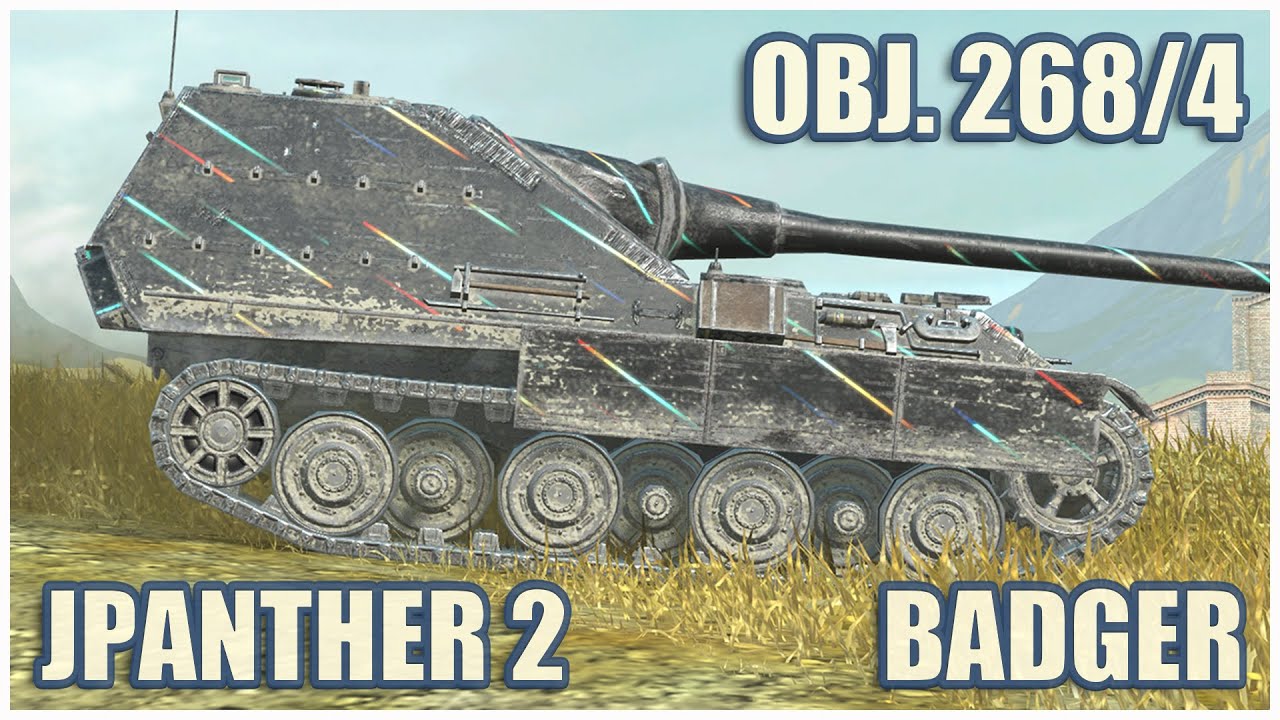 Jagdpanther II, Object 268/4 & FV217 Badger &bull; WoT Blitz Gameplay