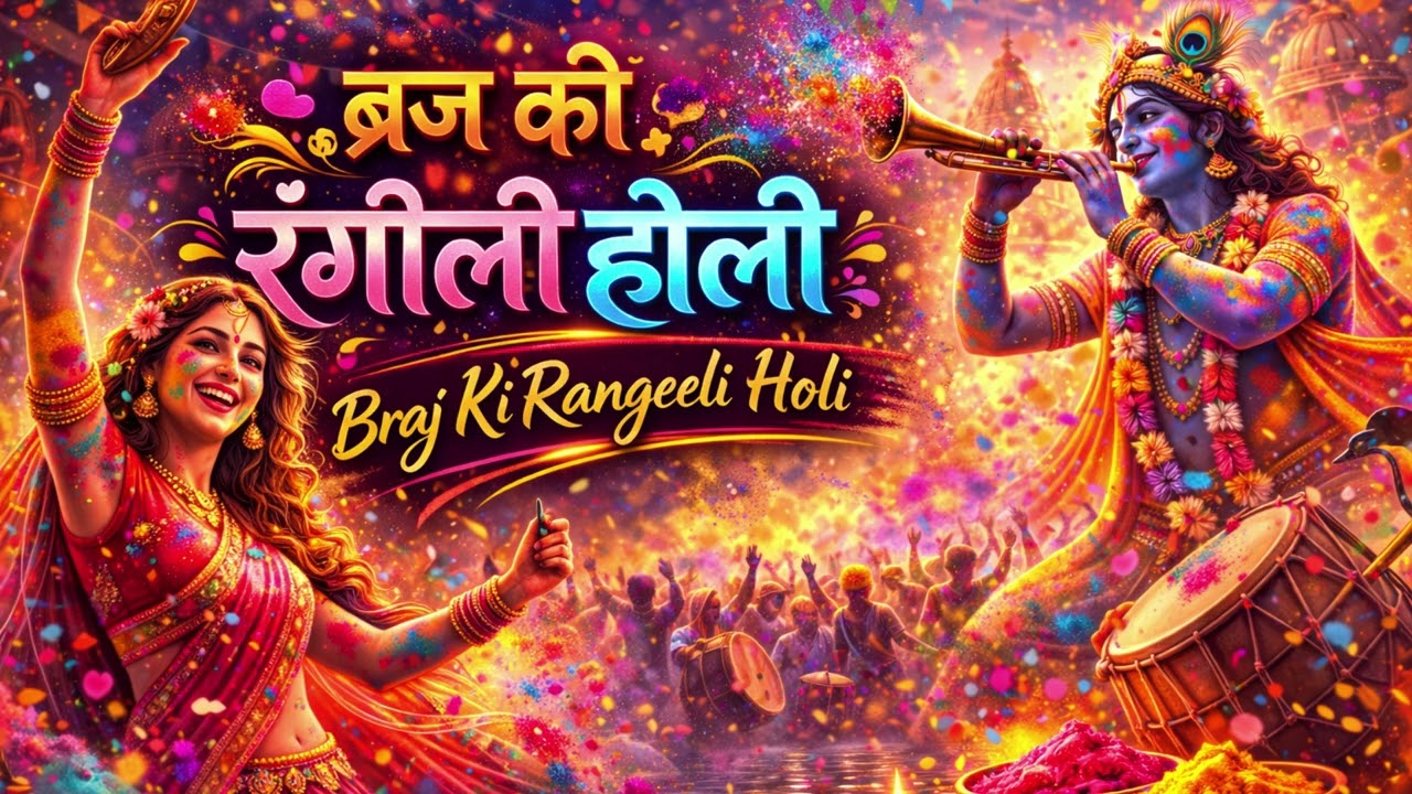 🎊🔥 ब्रज की रंगीली होली ✨🌸 Braj Ki Rangeeli Holi 💛💃