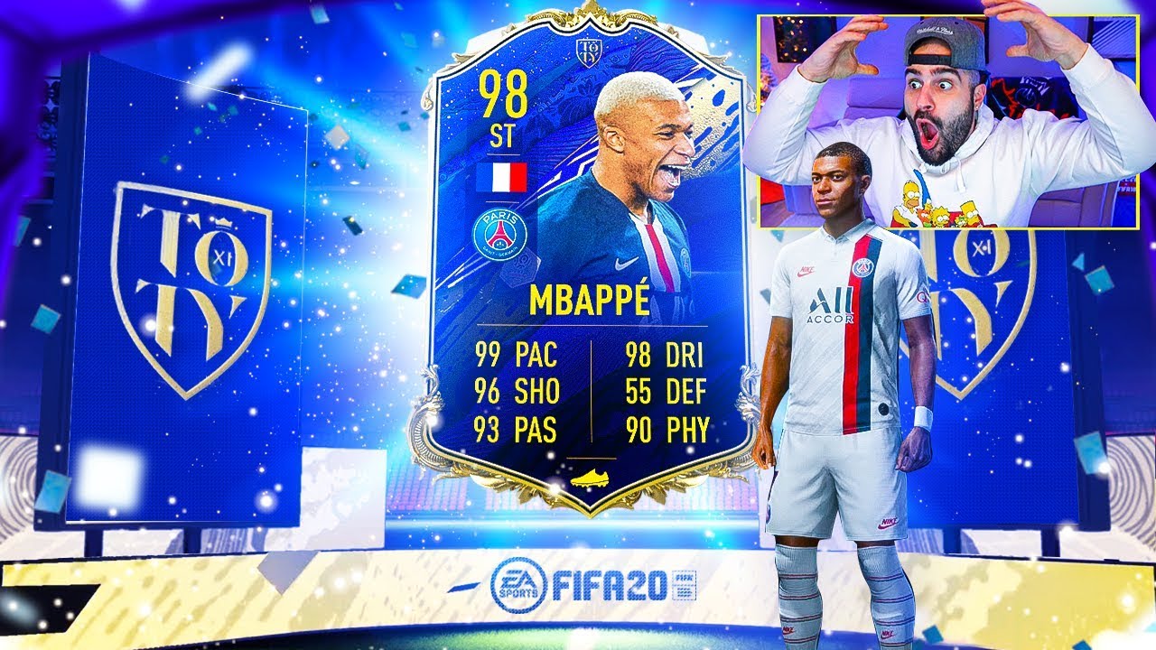 OMG! I GOT TOTY 98 MBAPPE!! THIS IS INSANE! FIFA 20