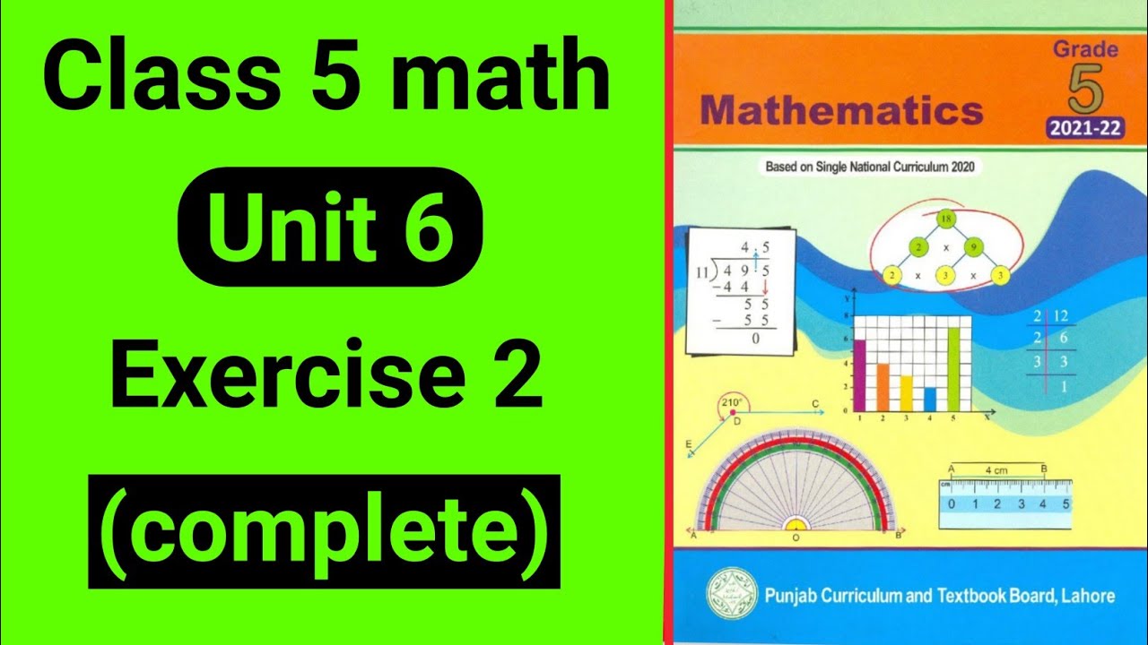 Class 5 Maths Unit 6 Exercise 2 | Class 5 Maths Chapter 6 Exercise 2 | Grade 5 mathematics