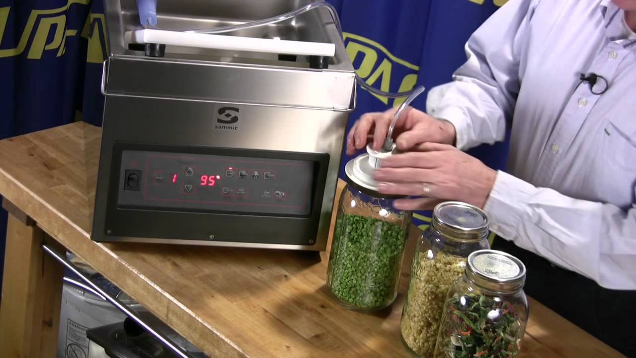 Sammic SV-310S Vacuum Sealing Canning Jars. VacUpack.com