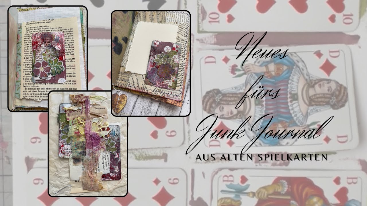 Neues fürs Junk Journal aus alten Spielkarten