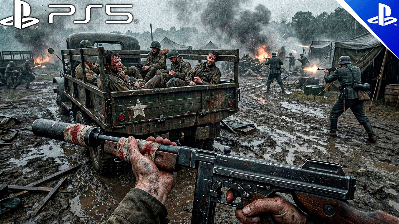 The Germans Unleashed Hell Upon the American Soldiers - Call of Duty Gameplay Ultra Realistic PS5 4K