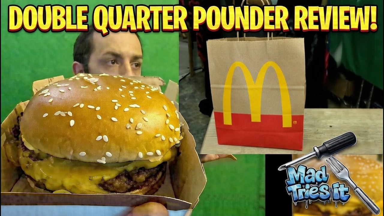 I Tried McDonald’s Double Quarter Pounder Meal + Shamrock Shake!