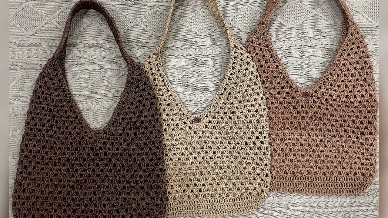 آموزش بافت کیف رافیا جذاب و کاربردی /Learn how to crochet a stylish raffia bag