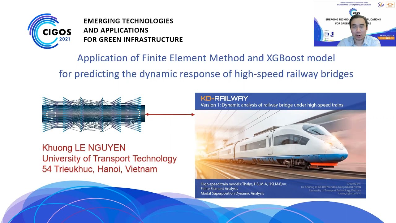 Application of FEM and XGBoots for predicting the dynamic responses of high-speed railway bridges