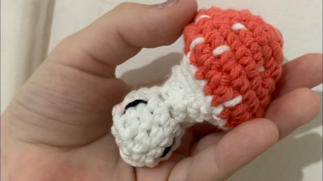 Tutorial de hongos popit a crochet ( Instagram: los amigurumis de Alma y Vitto)