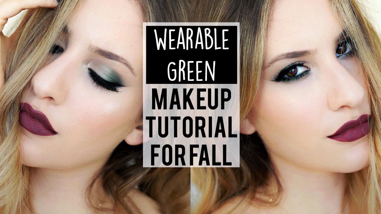 Fall Makeup Tutorial: WEARABLE GREEN Smoky Eye | JamiePaigeBeauty