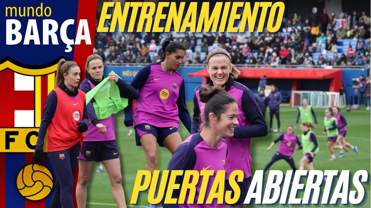 ASÍ FUE el ENTRENAMIENTO del FC BARCELONA FEMENINO a PUERTAS ABIERTAS 🔴🔵