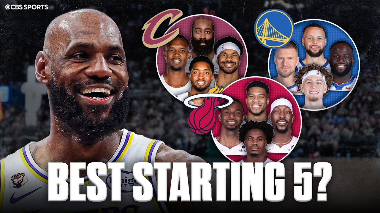 Which Starting 5 is the best fit for LeBron James? 🤔 | Warriors, Heat, Cavs, & Spurs