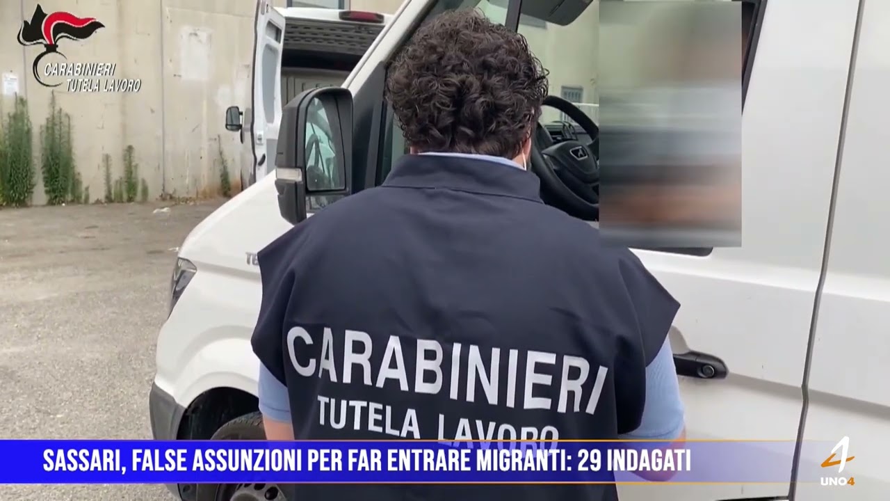 Sassari, false assunzioni per far entrare migranti: 29 indagati