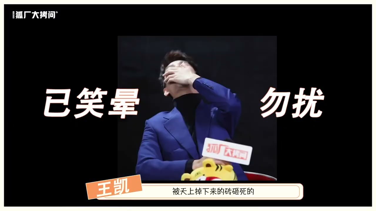 王凱專訪 狐廠大拷問 王凱被記者索要紅包
