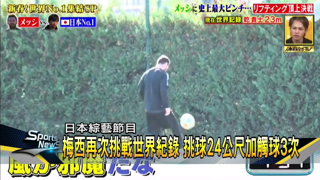 阿根廷足球巨星梅西 日綜挑節目挑戰世界紀錄－民視新聞
