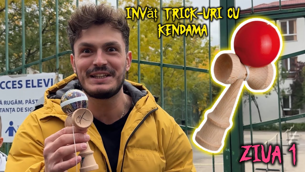 Învăț trick-uri cu KENDAMA - ZIUA 1 (a fost greu) 