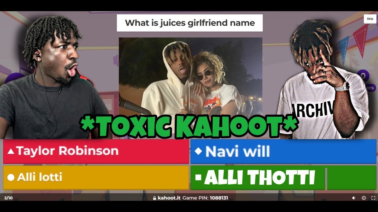 I Hosted The Most TOXIC Juice WRLD KAHOOT Challenge...