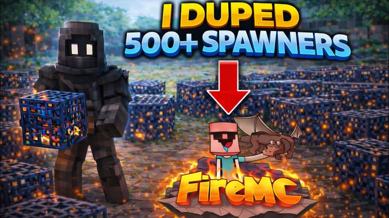 I duped 500 Spawners in FireMC