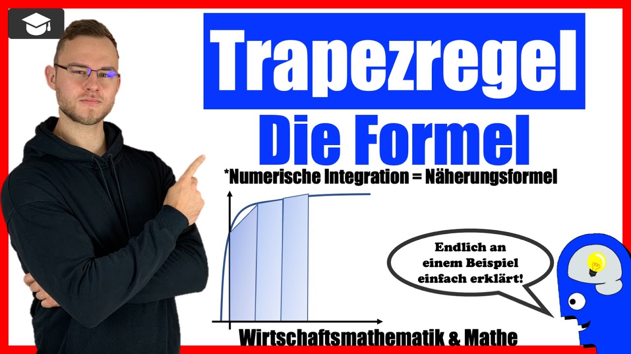 Trapezregel einfach erklärt an einem Beispiel [Trapezformel]