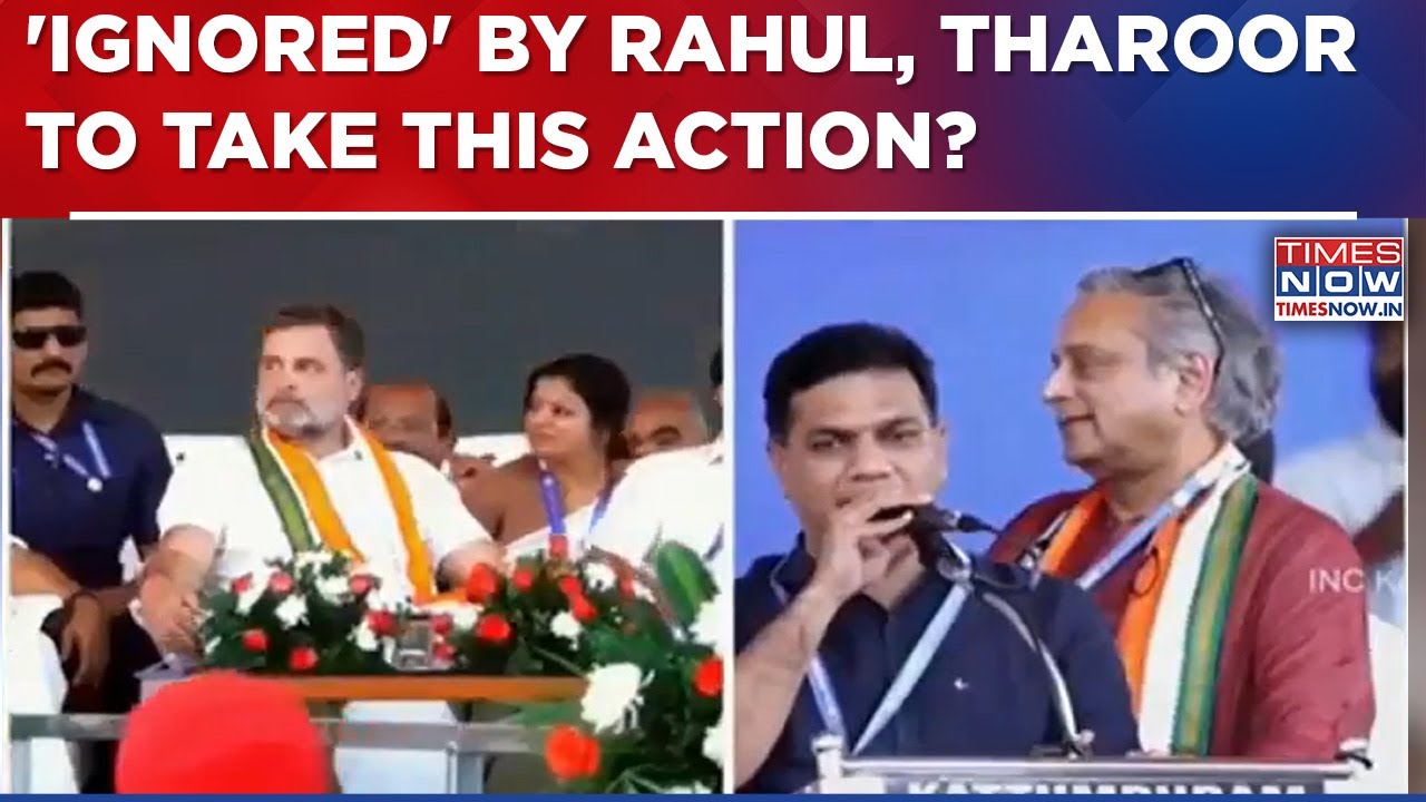 Shashi Tharoor To Take This Action After Rahul Gandhi 'Ignores' Him Publically On Stage?