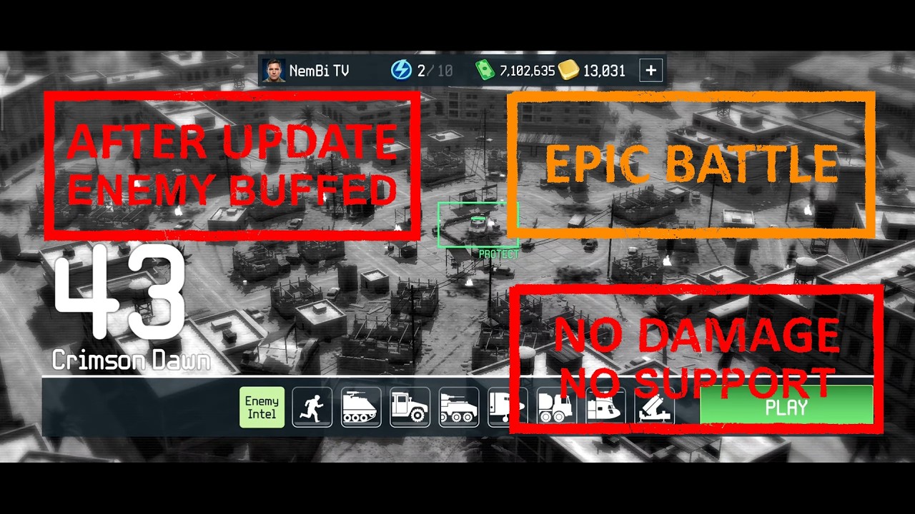 War Drone EPIC Battle Level  43 🔥 Crimson Dawn | NO DAMAGE / NO SUPPORT 🏆