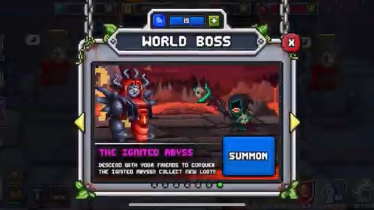 Bit Heroes, Ignited Abyss world boss, by Madara