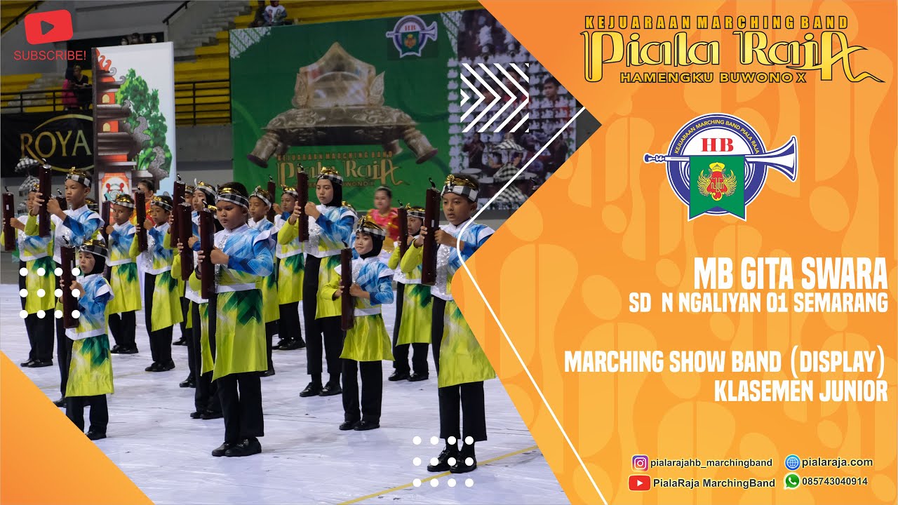 JUARA 1 DISPLAY JUNIOR - PIALA RAJA HB X 2022 I MB GITA SWARA SD NEGERI NGALIYAN 01 SEMARANG