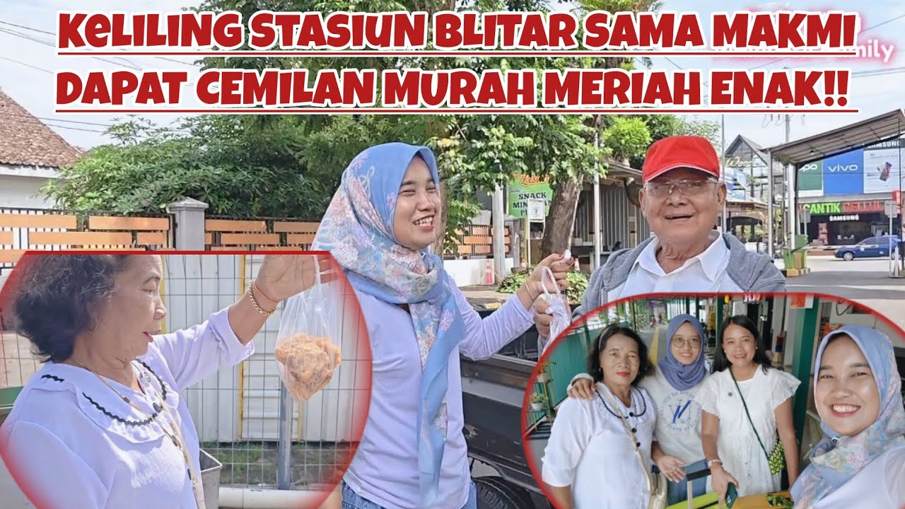 KELILING STASIUN BLITAR SAMA MAKMI‼️DAPAT CEMILAN MURAH MERIAH ENAK SAMBIL MENUNGGU KERETA DATANG‼️