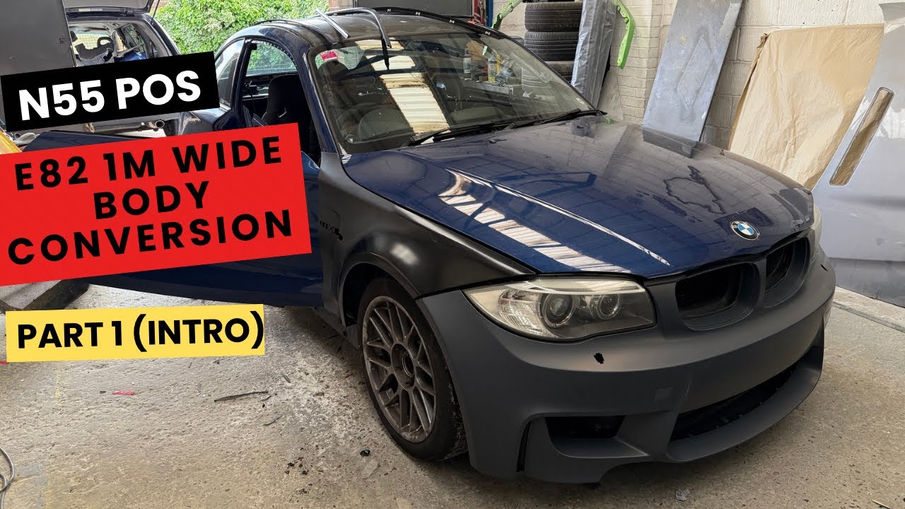 BMW E82 1M Wide body conversion Part 1