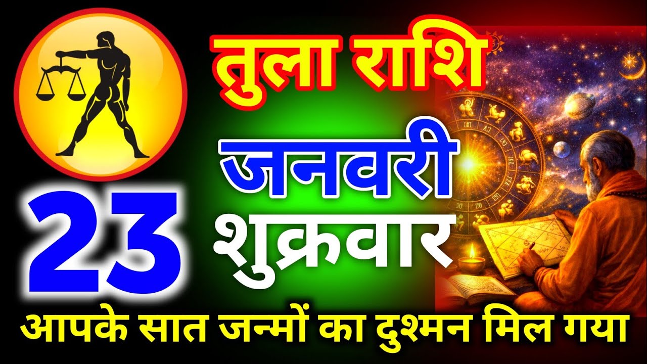 तुला राशि 20 जनवरी मंगलवार आपके सात जन्मों का दुश्मन मिल गया जल्दी से देख लो/tula rashi