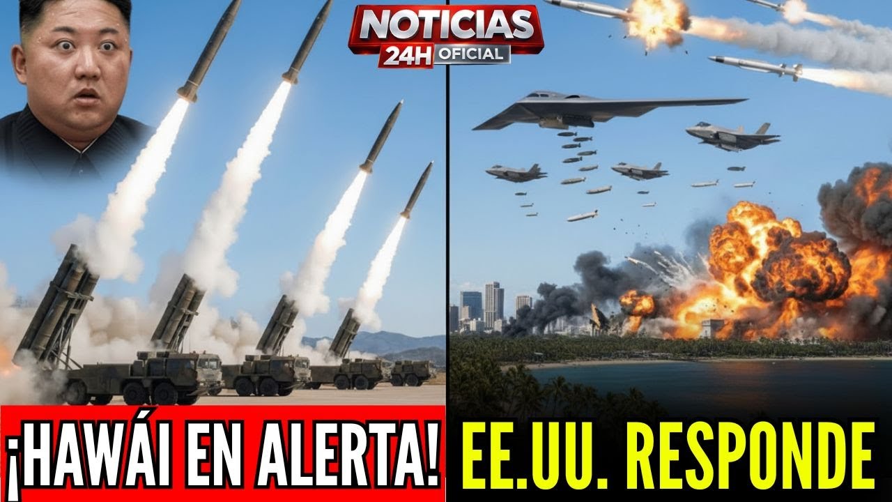 3:23 PM — COREA DEL NORTE LANZA MISILES HACIA HAWÁI… EE.UU. RESPONDE