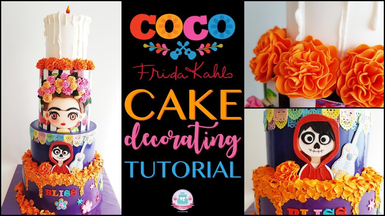 COCO & FRIDA KAHLO CAKE TUTORIAL | Abbyliciousz The Cake Boutique