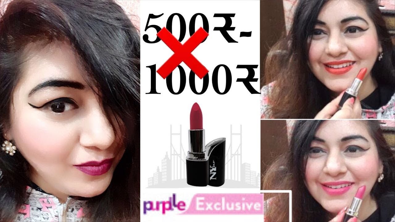 Lipsticks under ₹100 | Affordable Lipstick for Indian Skin | NY Bae lipstick - Swatches + Review