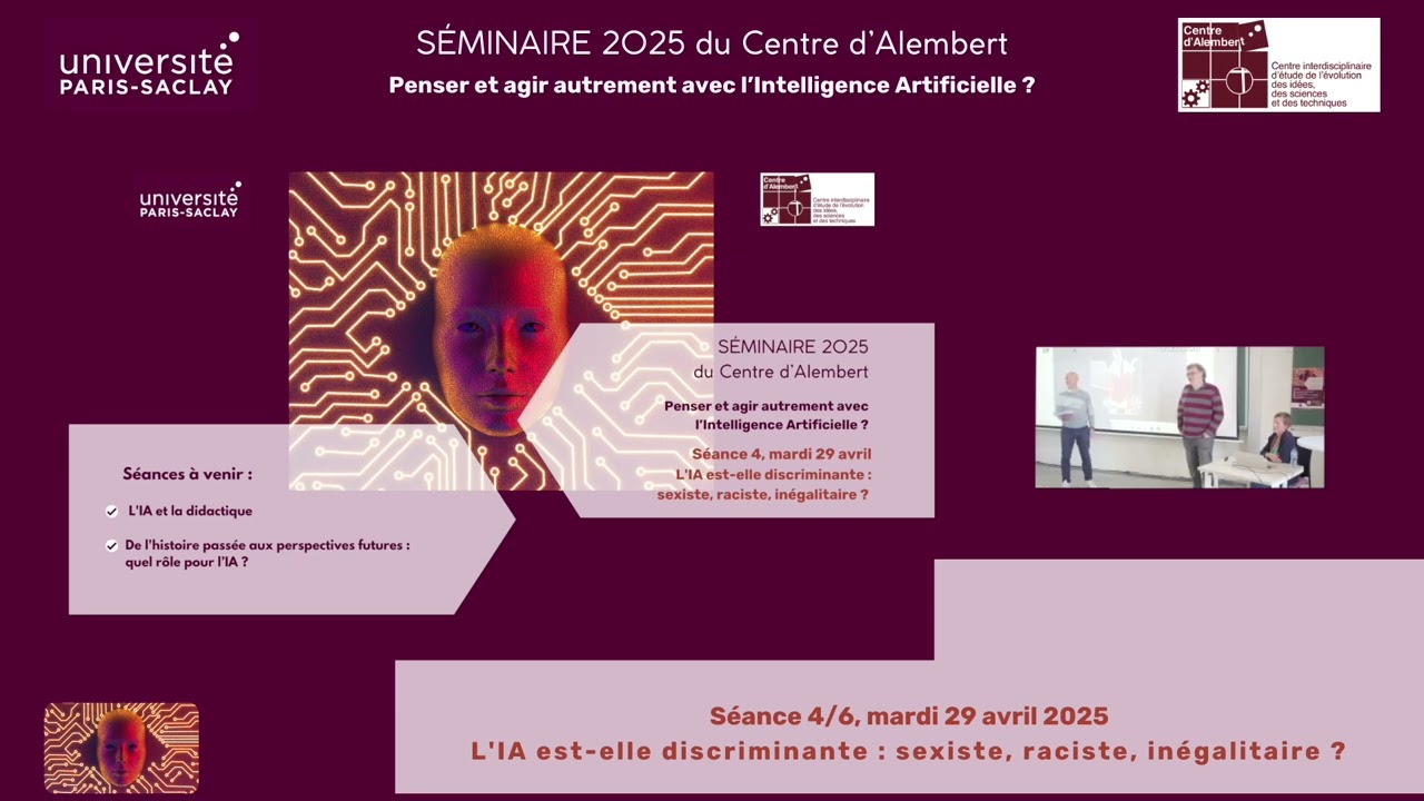 Séance 4 - Débat animé par Hélène Gispert et Julien Gargani -  Séminaire 2025 du Centre d'Alembert