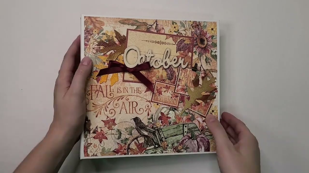 Hello Pumpkin - Graphic 45 Mini Album Scrapbook