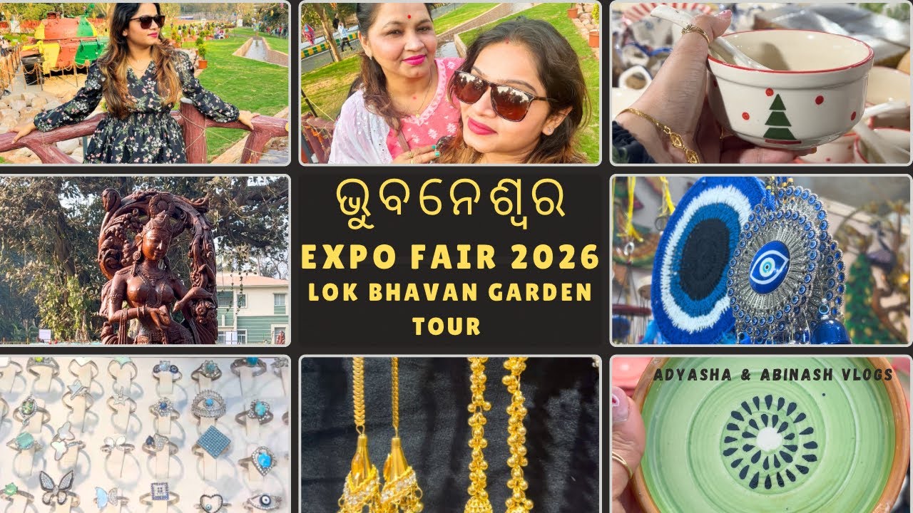 Bhubaneswar Furniture & Lifestyle Expo Fair 2026 experience | Shopping + Lok Bhavan Garden Tour 🪴