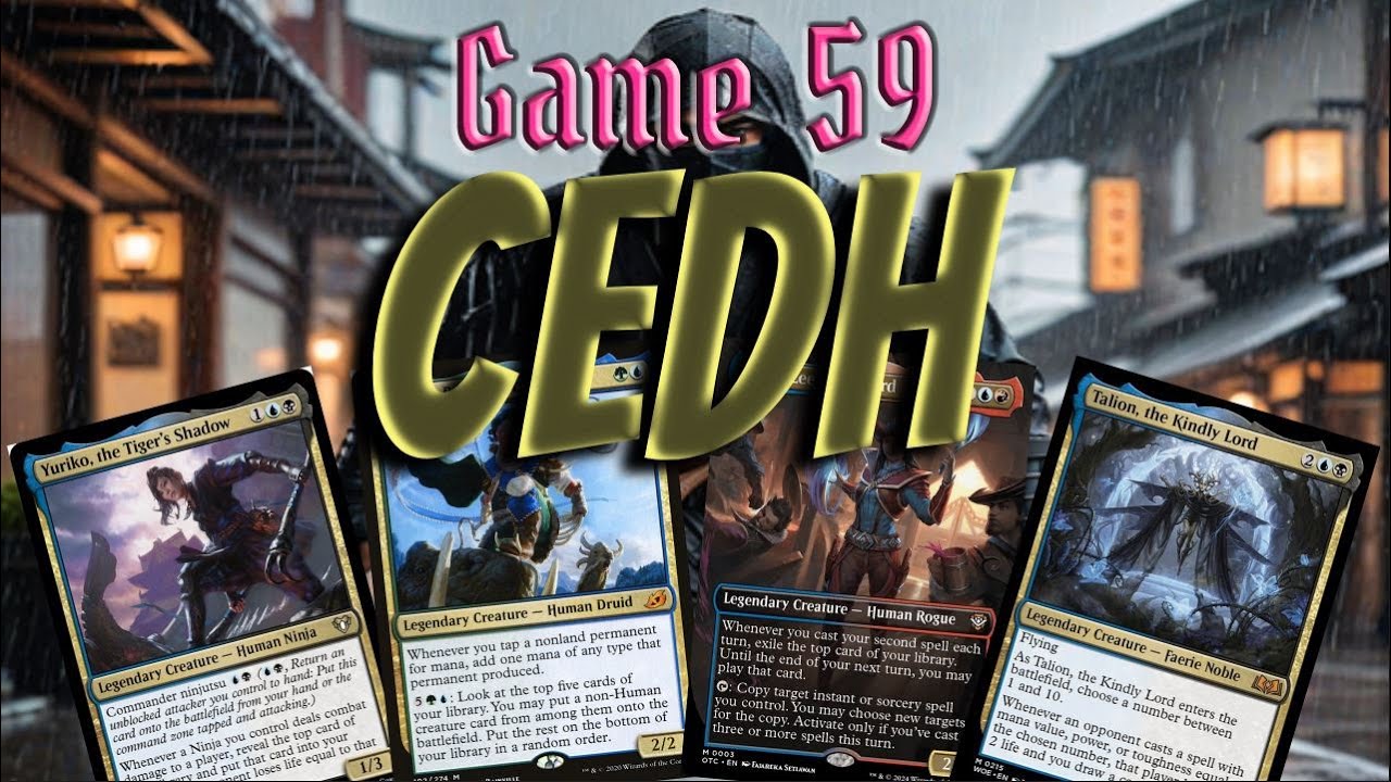 AmateurHourMTG cEDH Game #59 Yuriko vs Kinnan vs Stella Lee vs Talion