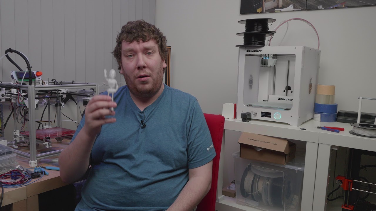 Printing a @DanielNoree @joeltelling joelbot by @BFLangdon in @taulman3D T-glass