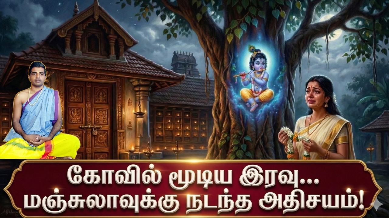 குருவாயூர் மஞ்சுளா சரித்திரம் | மாலையை வாங்க வெளியில் வந்த கிருஷ்ணன்oothukkadu Sundar 