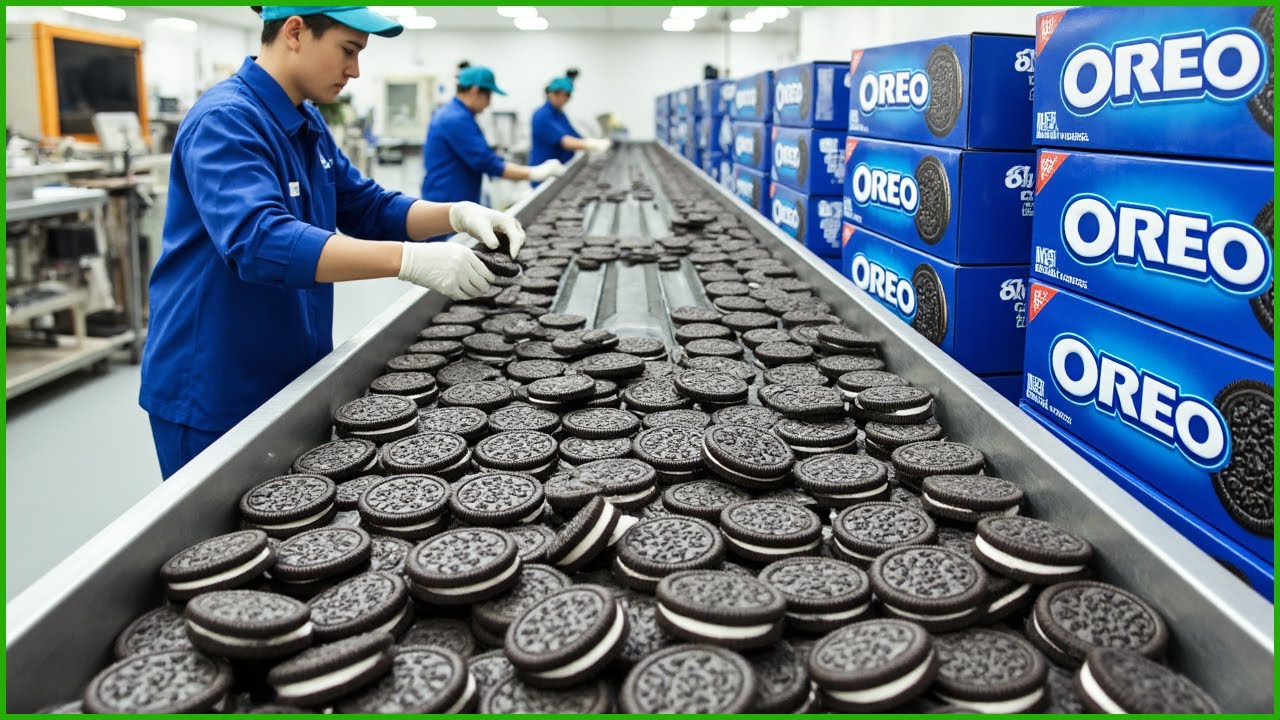 ¿Cómo se hacen las galletas Oreo? 🍪 | Millones de unidades producidas cada día en la fábrica