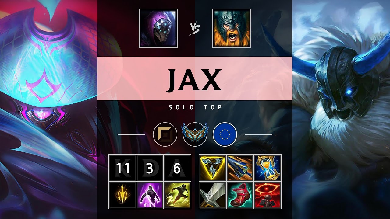 Jax Top vs Olaf - EUW Challenger Patch 25.05