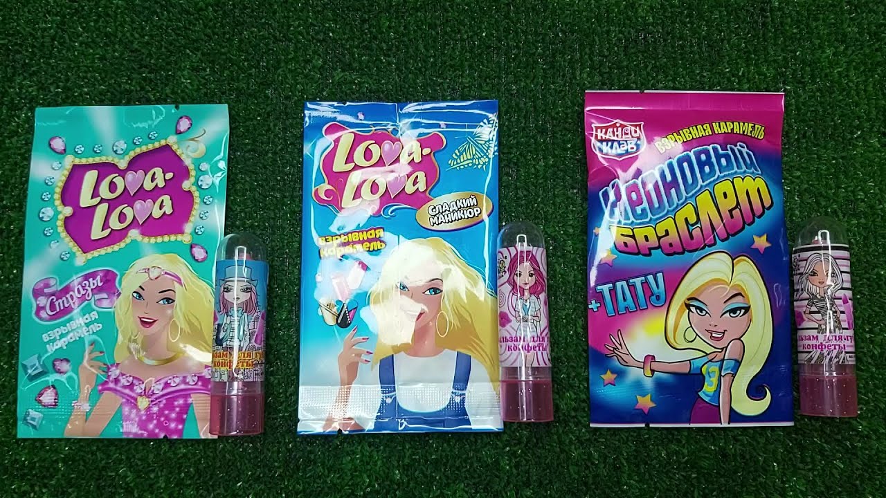 Unboxing ASMR | Lipstick lollipops , explosive caramel with rhinestones, tattoos and manicure