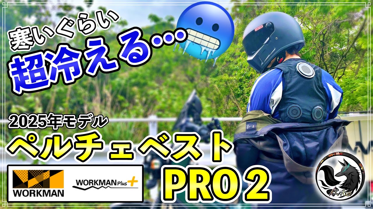 【2025年モデル】ワークマンのペルチェベストが想像以上！夏場のバイクに最強かも…【レビュー】