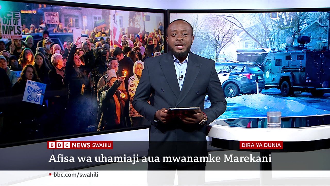 Maandamano Marekani baada ya afisa wa uhamiaji kumuua mwanamke. Katika Dira ya Dunia TV