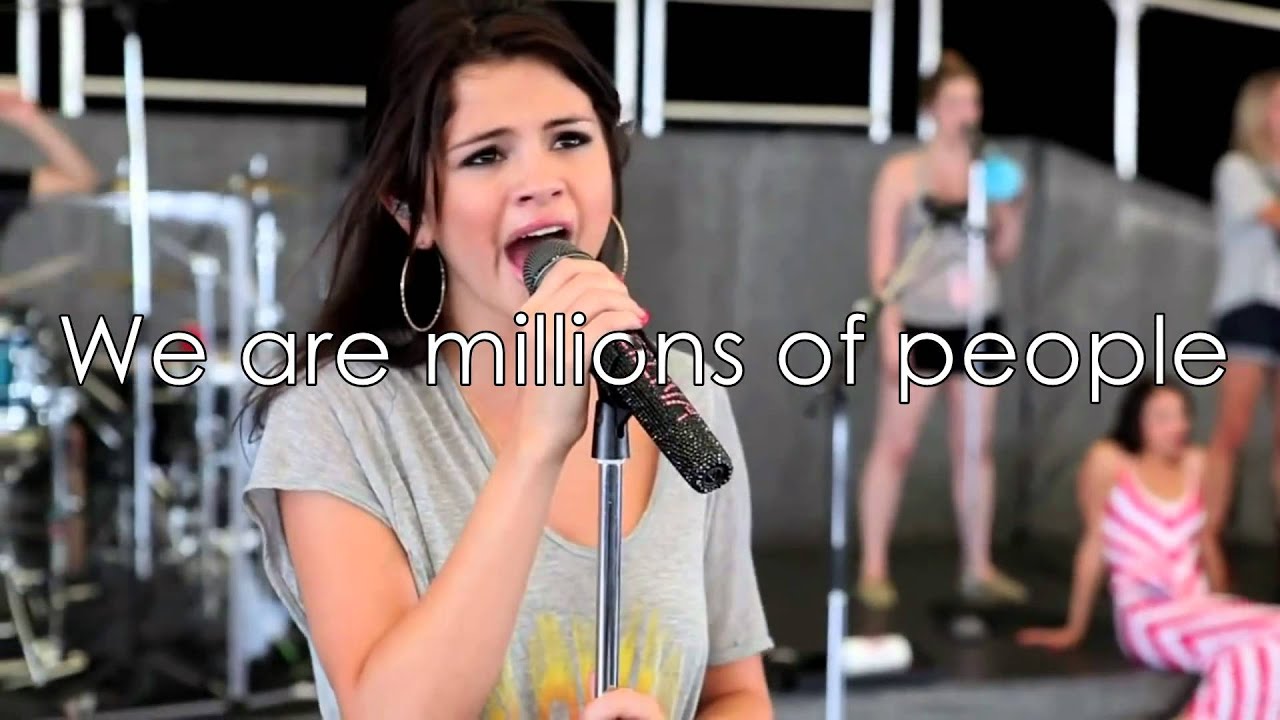 She was there (Selena support)