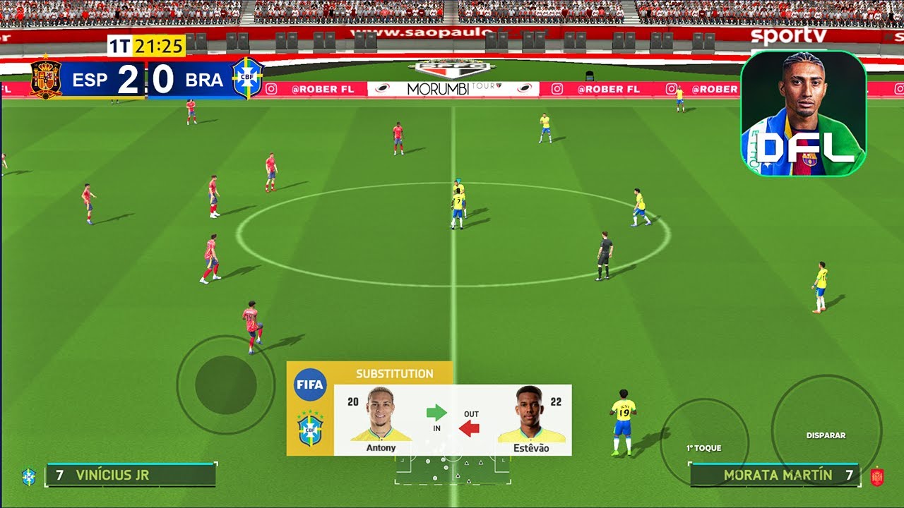 DFL 25 MOBILE V.3 100% ATUALIZADO (ANDROID/iOS) NOVAS FACE, PLACARES E MODO CARREIRA
