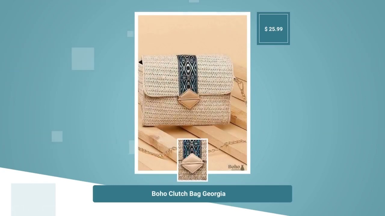 Boho Clutch Bag Georgia