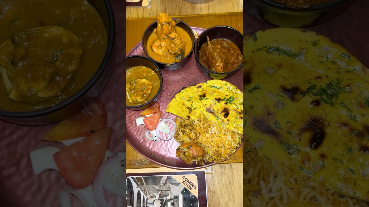 Unlimited Non veg Thali 🤤 || Indian Food ❤️ #shorts